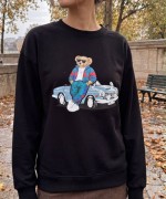 Arabalı seksenler  TEDDY  SWEATSHİRT  Siyah