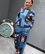 MCK JEAN DETAY İKİLİ TAKIM  Mavi