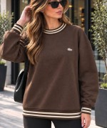 LC BİSİKLET YAKA  SWEATSHİRT  Acı Kahve