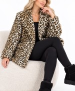 LEOPAR DESENLİ BLAZER CEKET  Siyah
