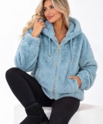 İthal peluş mont Mavi