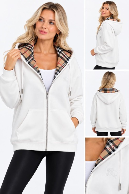 BRRY UNISEX FERMUARLI HIRKA  Beyaz