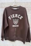 FIERCE GRACE KAPLAN BASKILI SWEAT  Acı Kahve