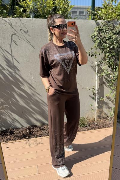 GES OMUZ VE PAÇA TAŞLI İKİLİ TAKIM Acı Kahve