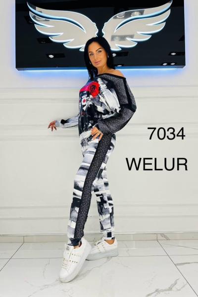 İthal Takım Kız Baskılı Siyah