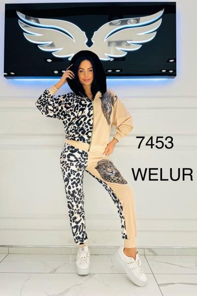 İthal Tasarım Kaplan Detaylı İkili Takım Bej