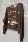 LA LOS ANGELES 1991 YAZILI SWEAT Acı Kahve