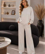 OMUZ VE PAÇA TAŞLI İKİLİ TAKIM  Bej
