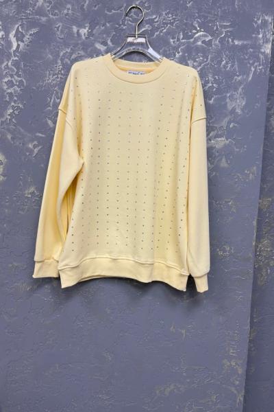 ÖN FULL TAŞLI SWEAT  Sarı