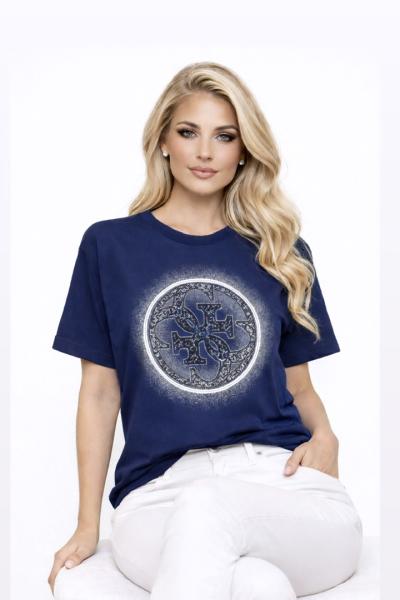 ORTA GES IŞILTILI TİŞÖRT  Lacivert