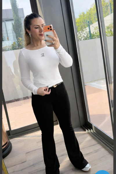 OYSH KAYIK YAKA BADİ Beyaz