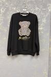 REBEL AYICIKLI ŞARDONSUZ SWEAT 65 CM  Siyah
