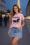 RODEO AT BASKI TİŞÖRT  Pembe