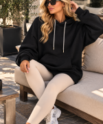 SIRT YILDIZ DETAY SWEATSHİRT  Siyah