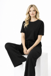 YUVARLAK YAKA MODAL KUMAŞ İKİLİ TAKIM  Siyah